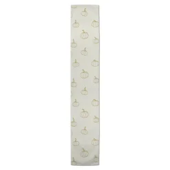 90'' Mustard Yellow Mini Pumpkin Pattern Cotton Twill Runner
