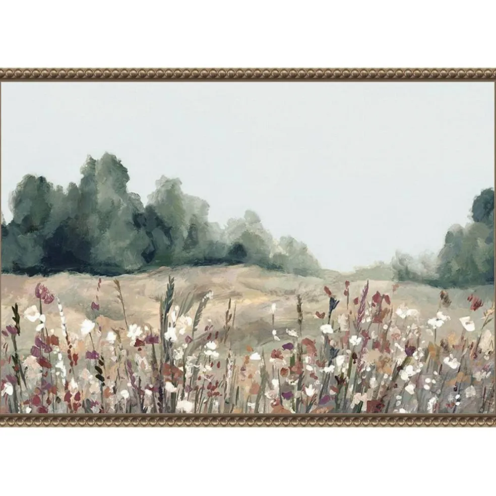 Muted Meadows by Hannah Dawson Framed Canvas Wall Art