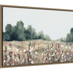Muted Meadows by Hannah Dawson Framed Canvas Wall Art