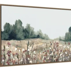 Muted Meadows by Hannah Dawson Framed Canvas Wall Art