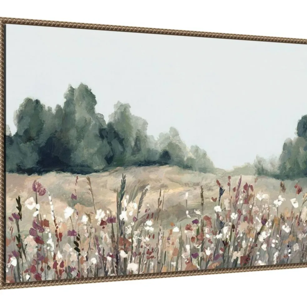 Muted Meadows by Hannah Dawson Framed Canvas Wall Art