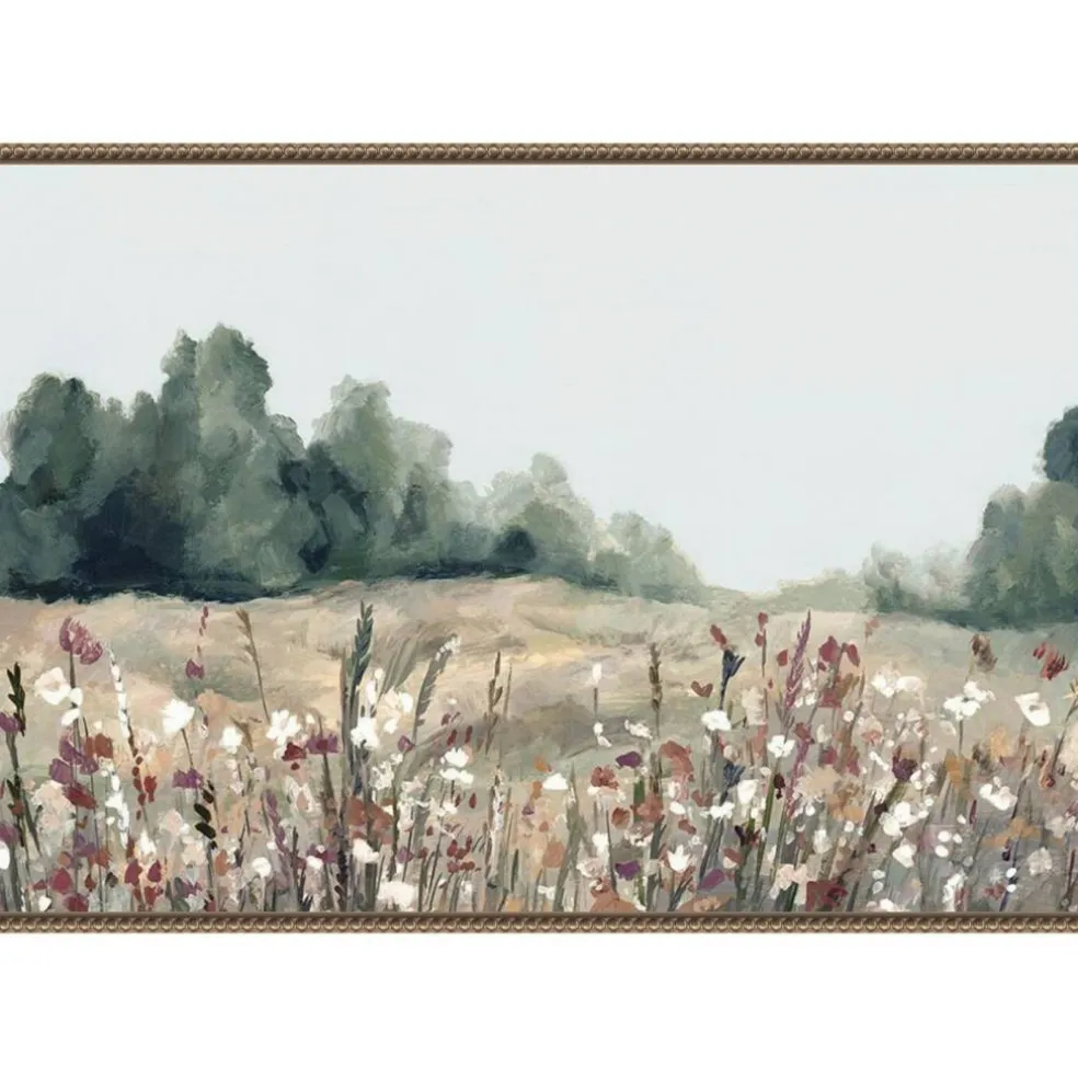 Muted Meadows by Hannah Dawson Framed Canvas Wall Art
