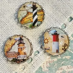 My Big Toe Designs Lighthouses Needle Minder Set Accessory