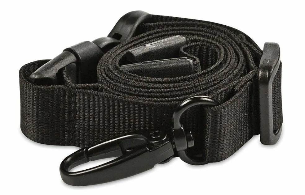 MyID Lanyard, Solid Black, Nylon with Black Breakaway Clasp, 23" length