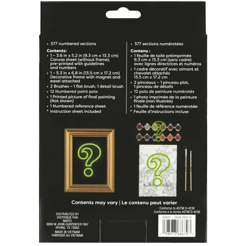 Mystery Carnival Paint-by-Number Framed Mini Kit by Artist's Loft®