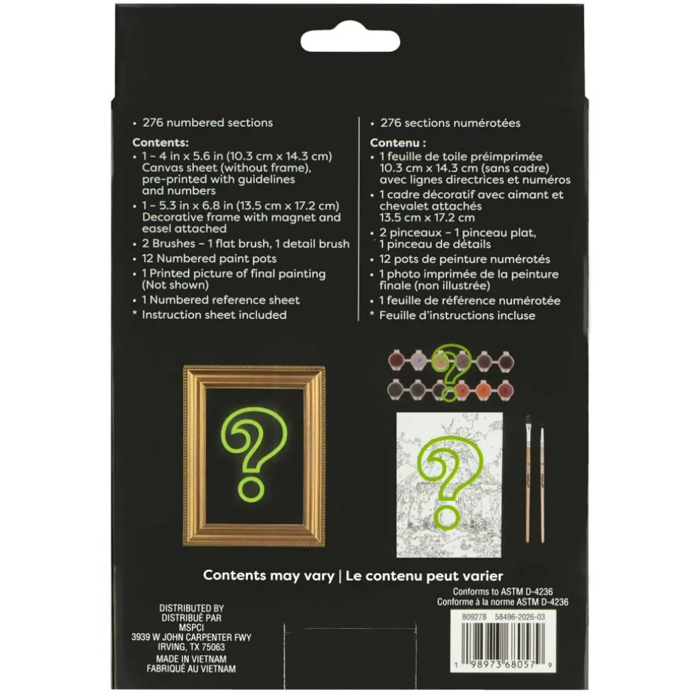 Mystery Carnival Paint-by-Number Framed Mini Kit by Artist's Loft®