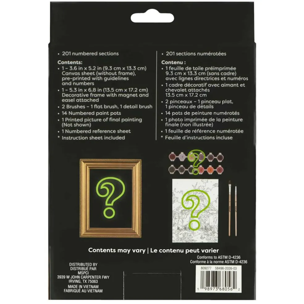 Mystery Carnival Paint-by-Number Framed Mini Kit by Artist's Loft®