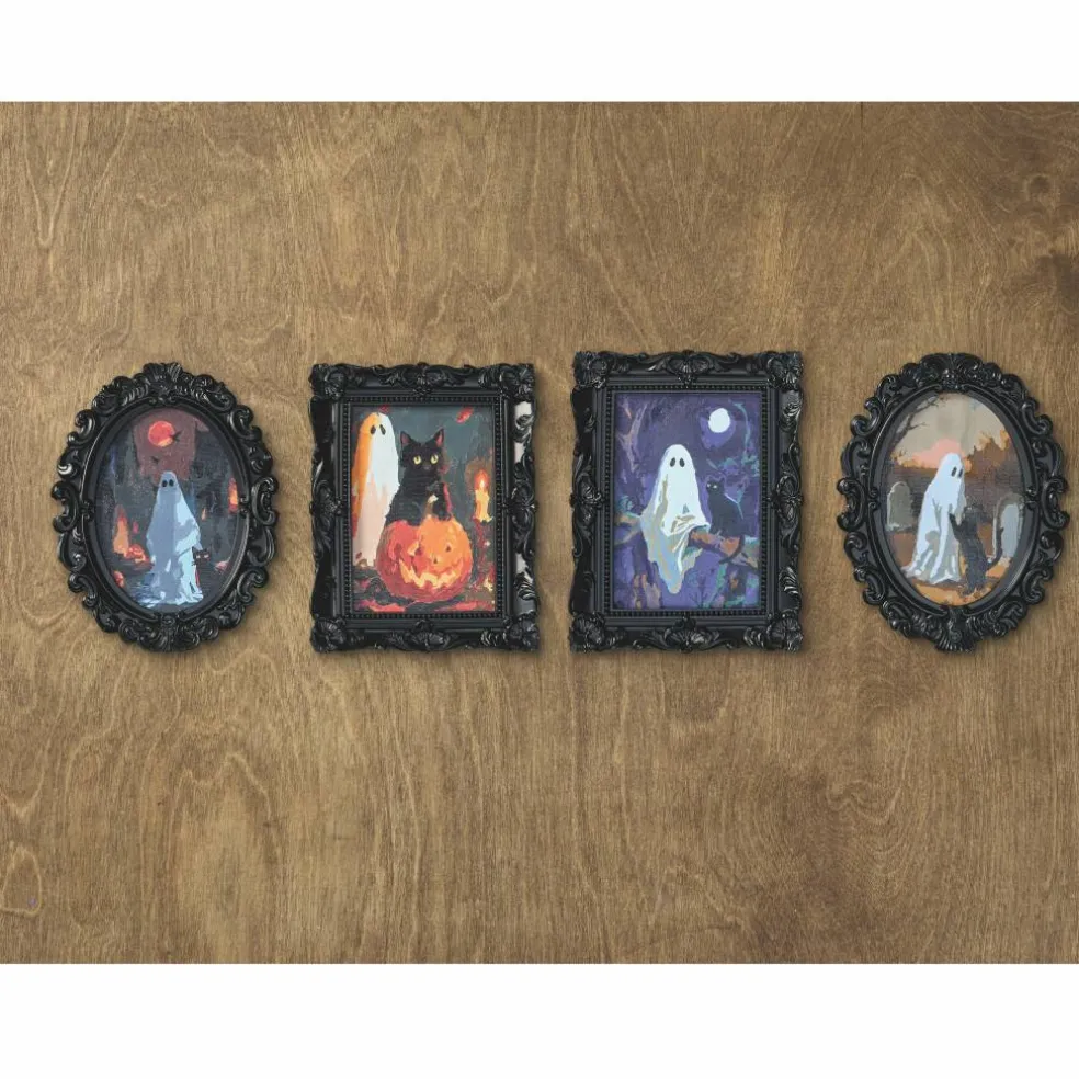 Mystery Cat & Ghost Paint-by-Number Framed Mini Kit by Artist's Loft®