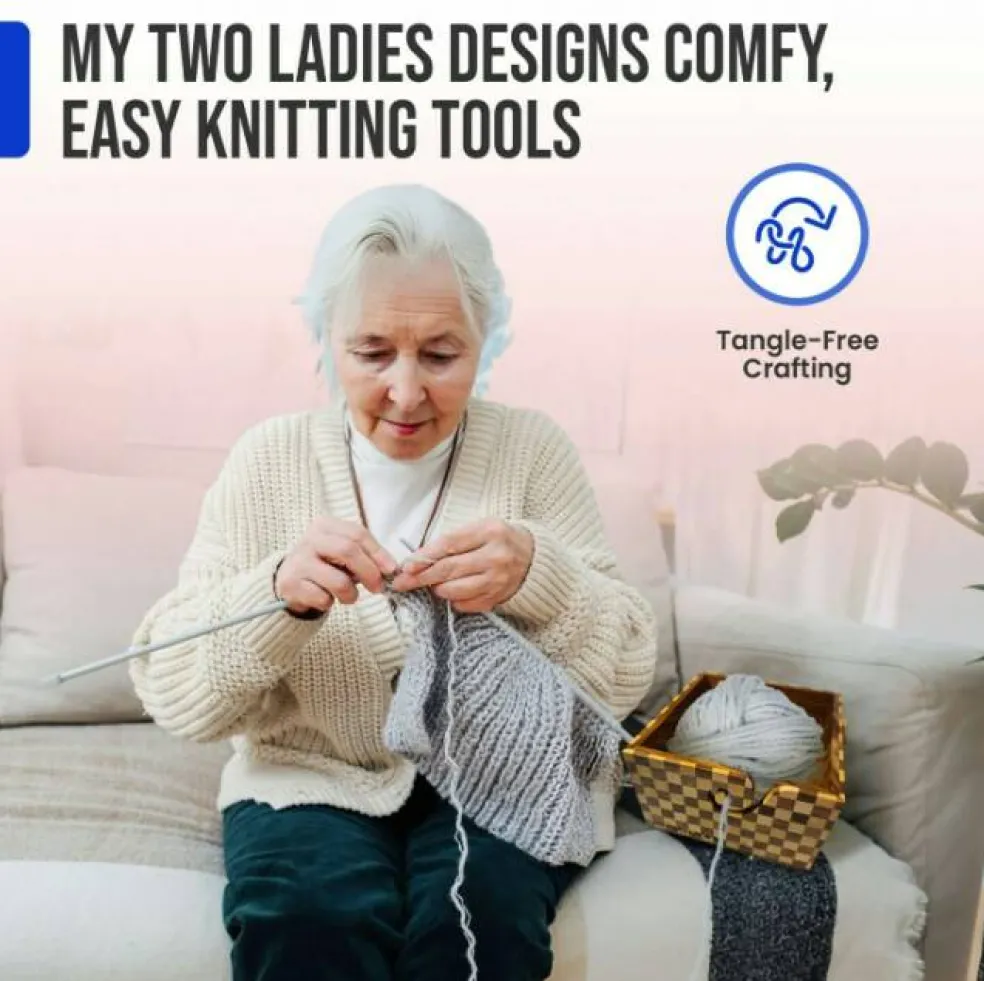 My Two Ladies | Artisan Yarn Bowl | Square