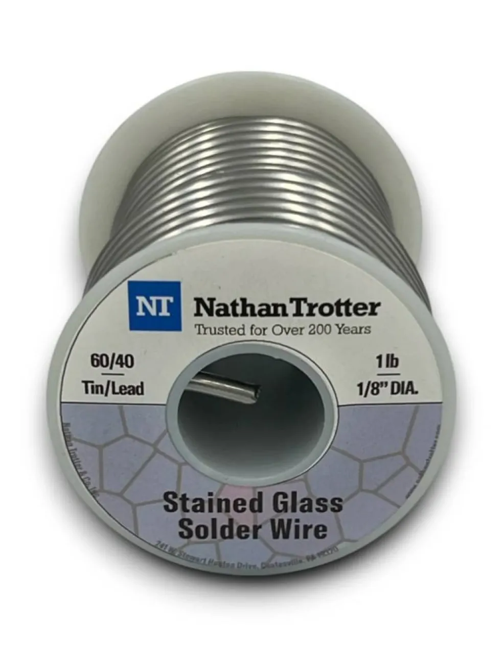 Nathan Trotter 60/40 Solder for Stained Glass 1 LB roll