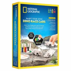 National Geographic™ Paint Your Own Dino Race Cars Kit