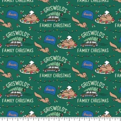 National Lampoon's Green Christmas Vacation Cotton Quilting Fabric
