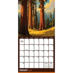 2027 National Parks-Art Mini Calendar
