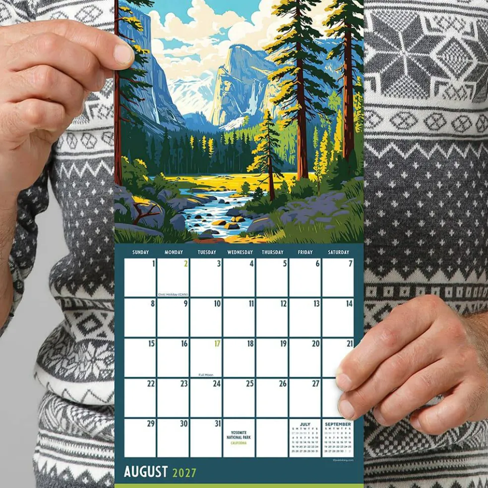 2027 National Parks-Art Mini Calendar