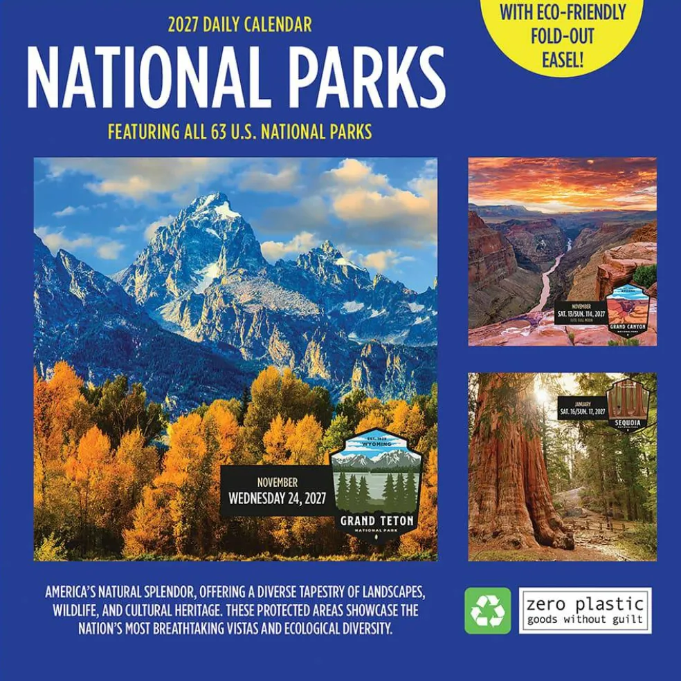 2027 365 National Parks Daily Desktop Calendar