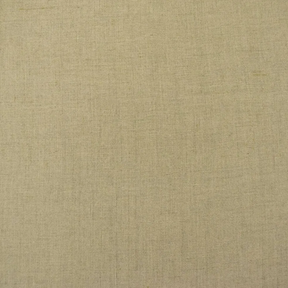 Natural Beige Linen Slub Solid Woven Fabric By the Yard