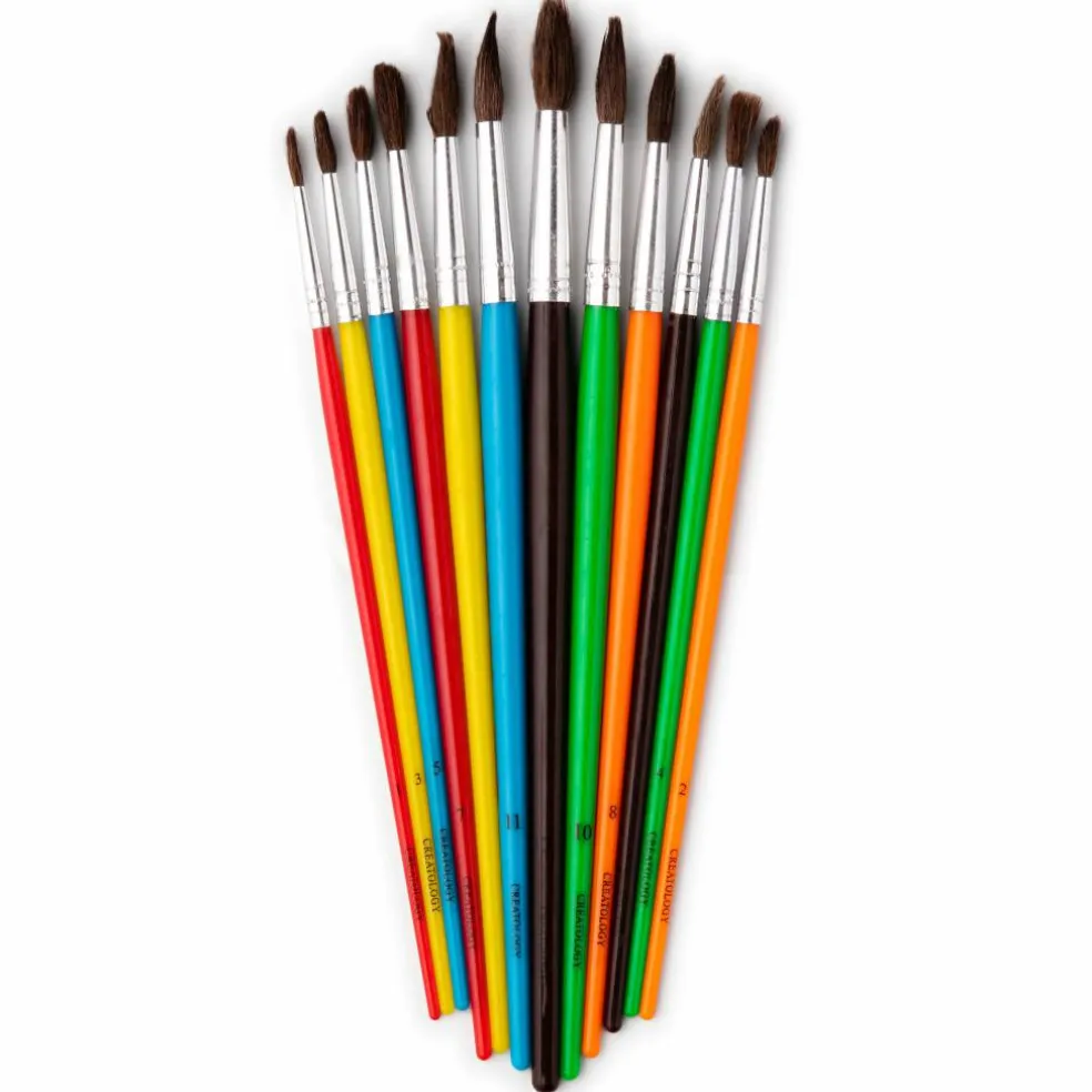 Natural Bristle Paintbrushes by Creatology™