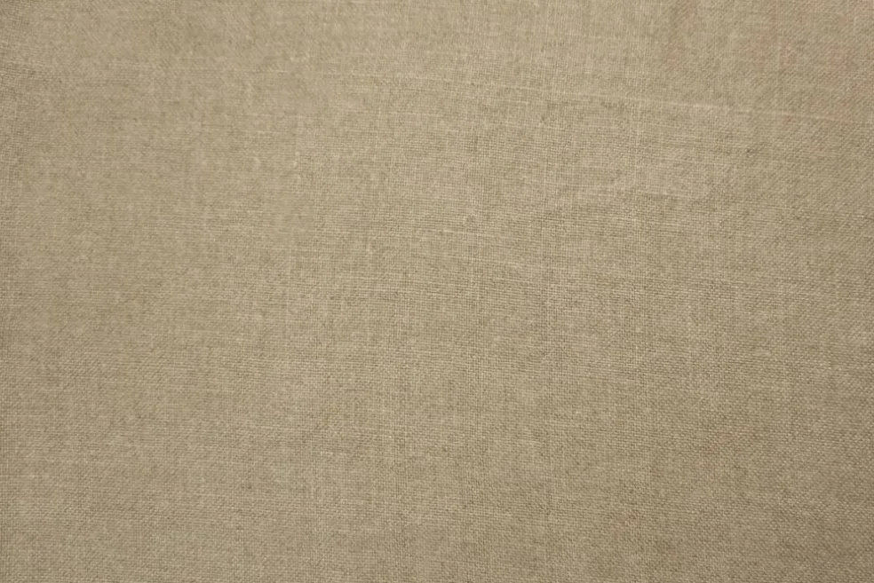 Natural Brown Washed Linen Solid Home Decorating Fabric By the Yard