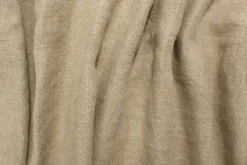 Natural Brown Washed Linen Solid Home Decorating Fabric By the Yard