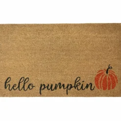 Natural Coir Hello Pumpkin Fall Harvest Doormat