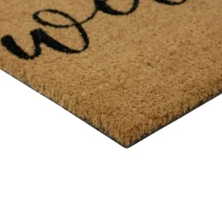 Natural Coir Pumpkin Welcome Halloween Doormat