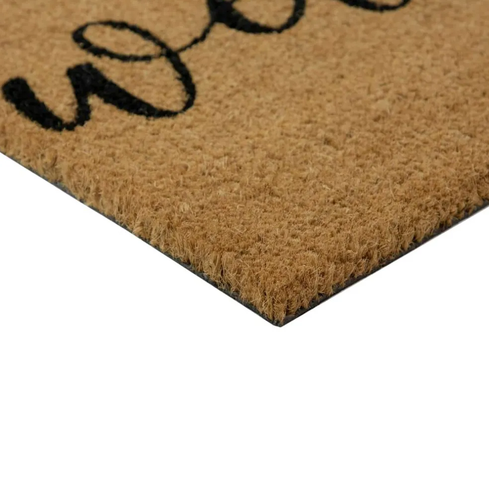 Natural Coir Pumpkin Welcome Halloween Doormat