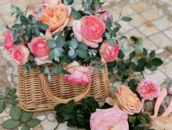 Natural Handwoven Wicker Handbag, Rectangular Basket Purse, Women Straw Tote for Beach (Rectangular Khaki 10.2" X 6.3" X 6.7")