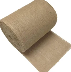 Natural Jute Burlap Fabric by the Yard 12-14" Wide | 100% Natural Eco-Friendly Jute for Rustic Wedding Decor, DIY Crafts, Gift Wrapping & Garden Projects