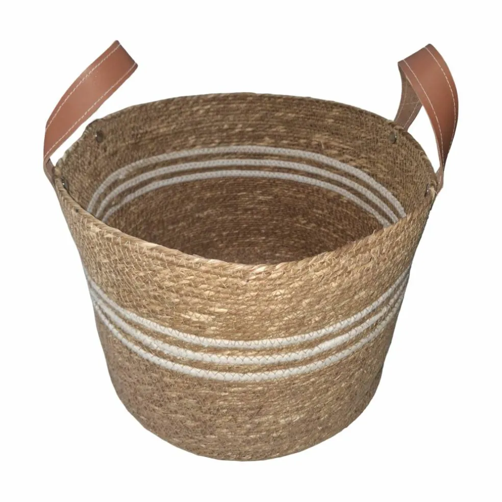 12" Natural Jute Woven Storage Basket by Ashland®