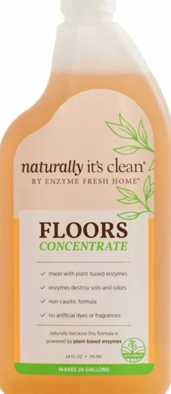 Naturally It's Clean Floor Cleaner (Makes 24-gallons) For All Floor Types (Plant Based Enzymes) | RAHEEV®