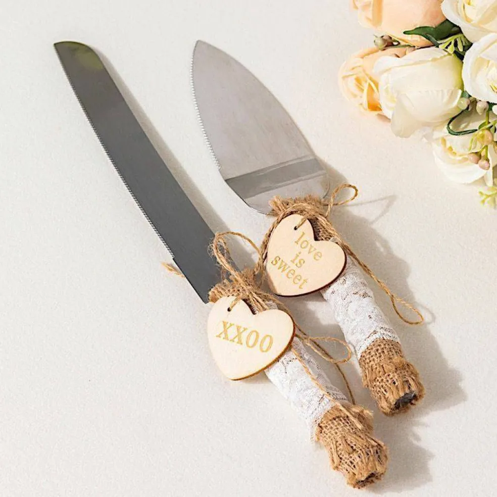 Natural Silver Stainless Steel Cake Serving Set
