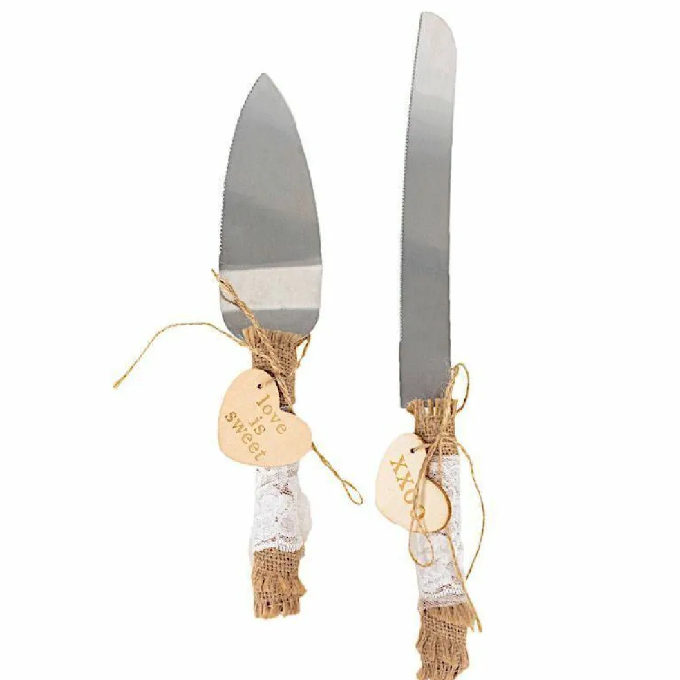 Natural Silver Stainless Steel Cake Serving Set