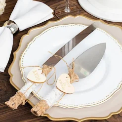 Natural Silver Stainless Steel Cake Serving Set