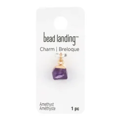 Natural Stone Faceted Ball Charm by Bead Landing™