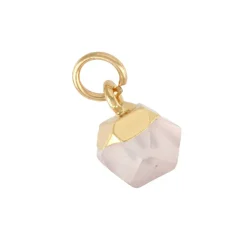Natural Stone Faceted Ball Charm by Bead Landing™