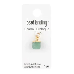 Natural Stone Faceted Ball Charm by Bead Landing™