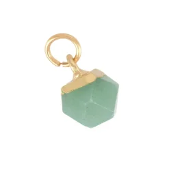 Natural Stone Faceted Ball Charm by Bead Landing™
