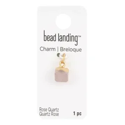 Natural Stone Faceted Ball Charm by Bead Landing™