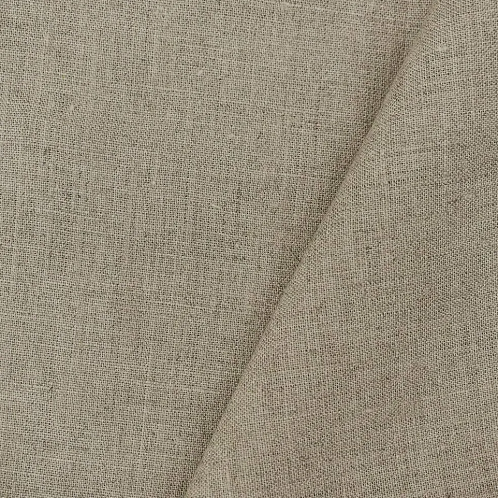 Natural Taupe Beige Spence Bryson Irish Linen Woven Fabric By the Yard
