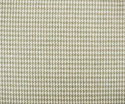 Natural White-Taupe Washed Linen Houndstooth Home Decor Fabric By the Yard