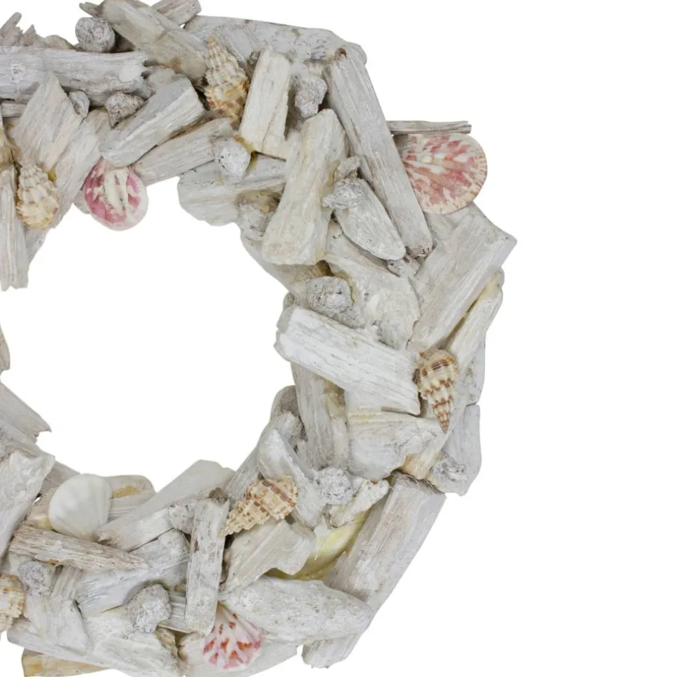 12" Nautical Driftwood & Seashell Summer Wreath