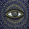 5" Navy Celestial Eye Box Tabletop Décor by Ashland®