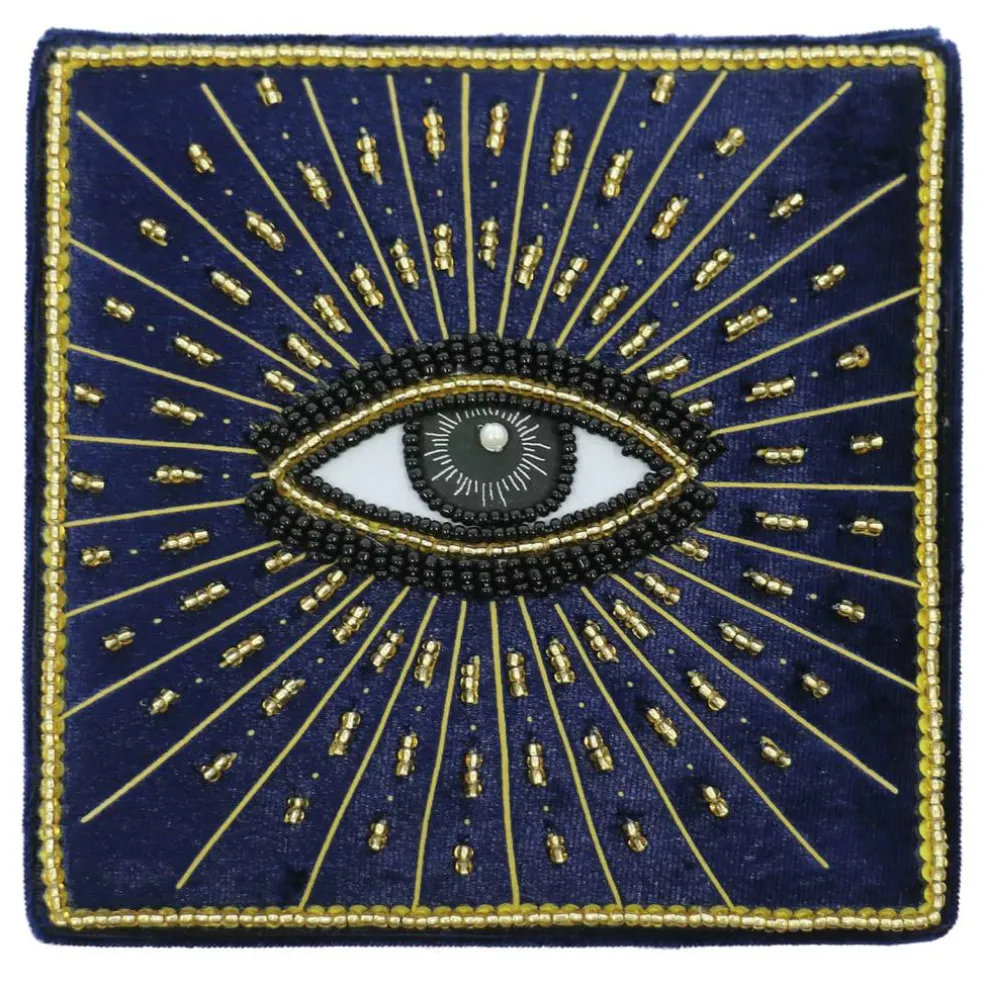 5" Navy Celestial Eye Box Tabletop Décor by Ashland®