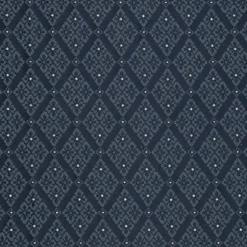 Navy Fade Resistant Diamond Woven Pattern Upholstery Fabric by The Yard - SKU: Waverly Navy