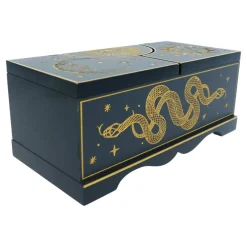 10" Navy & Gold Footed Snake Box Tabletop Décor by Ashland®