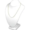 Necklace Bust Showcase Display White Leather Jewelry