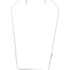 6 Necklace Pendant Chain Displays White Leather Stand