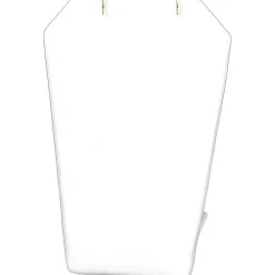 4 Necklace Pendant Chain Displays White Leather Stand