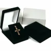 6 Necklace Pendant Gift Boxes Jewelry Displays Black