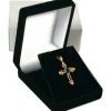 4 Necklace Pendant Gift Boxes Jewelry Displays Black